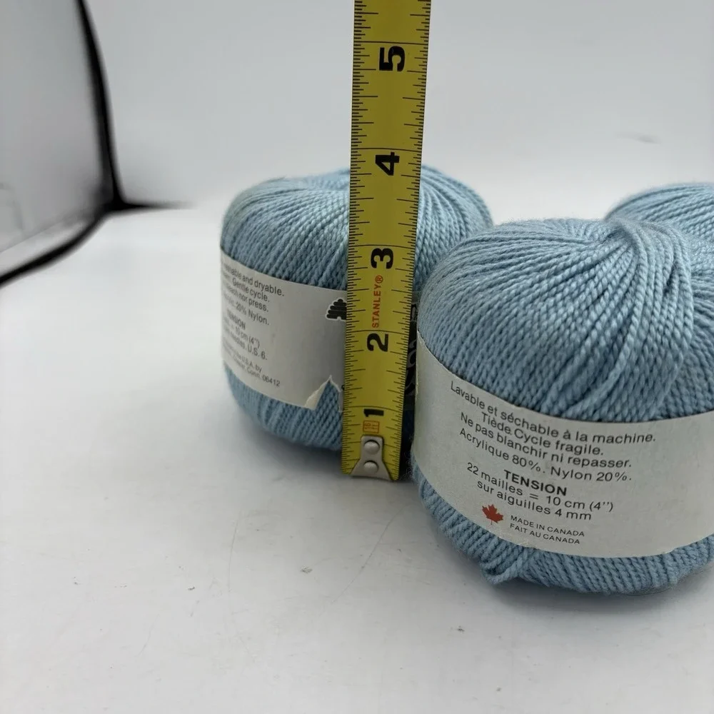 Patons Yarn Pearl Twist Crochet‎ Thread Blue 6108 Lot of 3